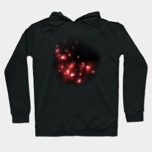 Red starry explosion Hoodie